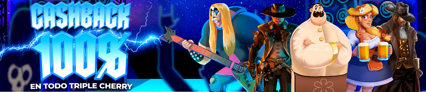 Te devolvemos el 100% de tus pérdidas en las Slots de Triple Cherry